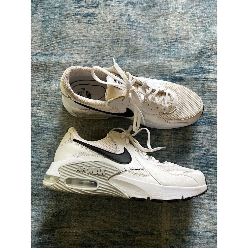 Nike White Black Air Max Excee Style CD4165-100 Men's 8.5